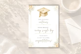 design printable blossom graduation cards