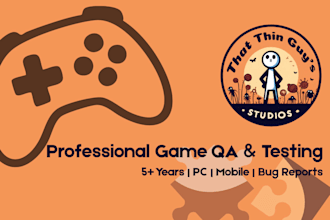 provide professional game QA testing and detailed bug reports