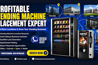 find vending machine locations placement leads cold call and secure deal