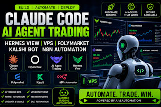 claude code openclaw ai agent trading hermes view vps polymarket kalshi bot n8n