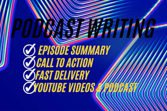 write your podcast show notes