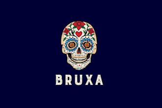 make bruxa margaritas sexy sugar skull logo