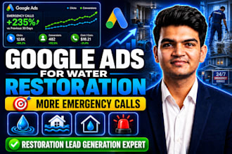 do google ads for water damage restoration, water damage repair, flood cleanup
