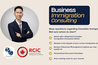 consult on canadian business immigration strategy as an rcic