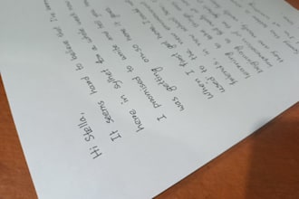 write anything with my beautiful handwriting