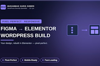 convert figma to elementor wordpress pixel perfect