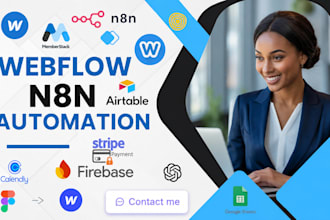 build n8n webflow automation with airtable, hubspot, stripe and openai