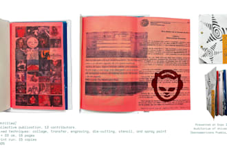 design a professional editorial layout for art publications