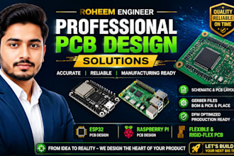 design esp32,  raspberry pi pcb, led pcb, rigid flex and flexible pcb layout