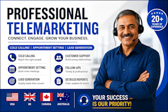 make professional outbound calls and book appointments