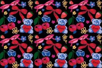 create cute custom pattern illustration
