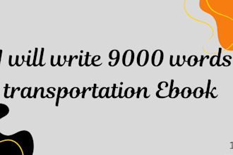write a well researched 8,000 word transportation ebook