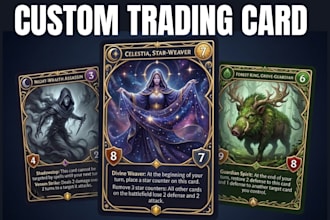 do custom card game playing card trading card game board game design card deck