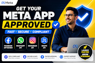 get meta app approval, whatsapp API and facebook app review