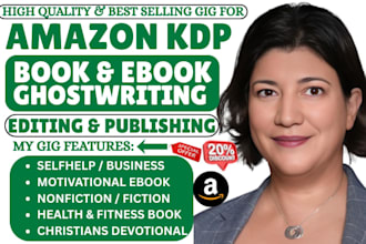 do amazon KDP book formatting nonfiction ebook ghostwriter book writer editing