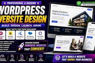 design elementor pro bricks builder kadence wordpress website wp bakery oxygen