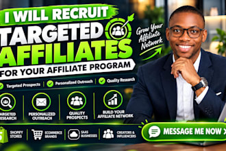 recruit targeted affiliates for your affiliate program