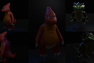 custom stylized 3d characters for games
