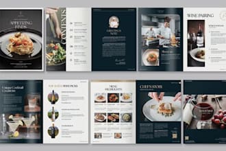 design italian restaurant menu qr code hotel cafe menu design food price list
