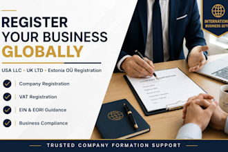 register your USA llc UK ltd estonia oÜ with vat ein and compliance