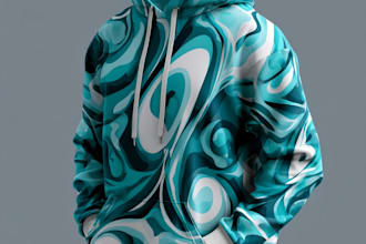 do hoodie mockup with your design