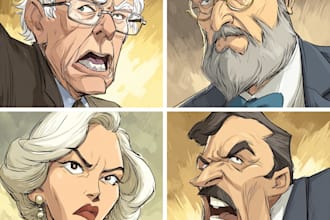 create political and editorial cartoons