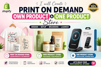 shopify website for a single product dropshipping store