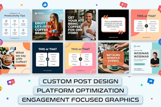 design custom social media posts and graphics