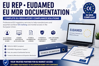 provide eu representative, eudamed registration, eu mdr documentation