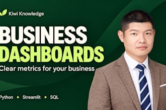build a custom business dashboard with python and streamlit