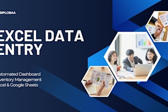 do excel data entry and automated inventory management dashboard