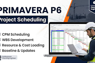 create and update primavera p6 project schedule