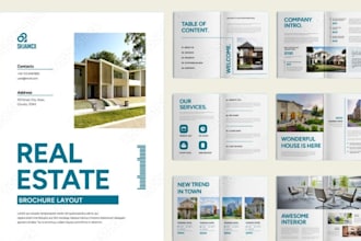 design real estate listing presentation buyer or seller guide, packet, brochure