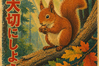 make japanese retro poster designs ready for print