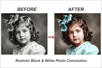 professionally colorize old black and white photos