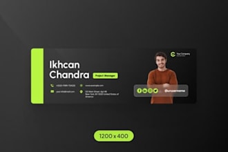 design a professional HTML email signature for gmail and outlook