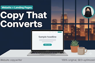 write website copy and landing page content for your brand