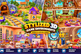 create stylized 3d game environments for mobile and casual games