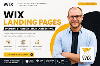 build wix website, wix landing page, booking website, develop wix landing page