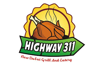 create exclusive grill food logo with restaurant