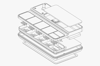 create exploded view patent drawings, mechanical and technical illustrations