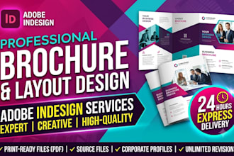 design professional adobe indesign layouts