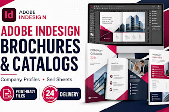 design corporate brochures and catalogs in adobe indesign