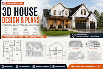 architect of city permit drawings, house 2d floor plan