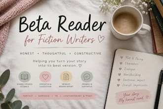 beta read your fantasy, romance, and ya manuscript