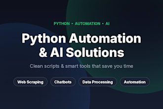 write python scripts to automate tasks and small ai tools