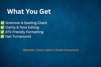 proofread and edit your resume to get you hired