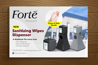 print ad design for magazine or newspaper or any ad