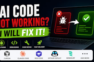 fix bugs in your ai generated app, website project