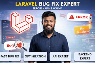 fix laravel bugs, API errors, and backend issues
